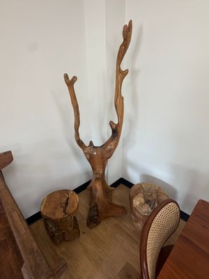Tall Natural Wood Root Valet Stand Tall Natural Wood Root Valet Stand