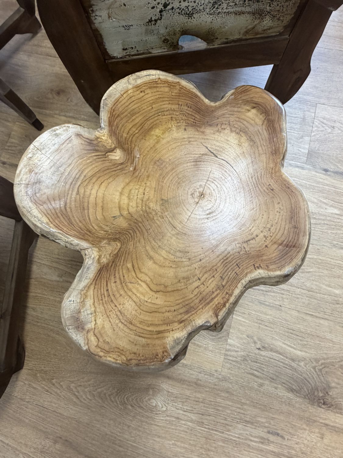 Teak Short Stool