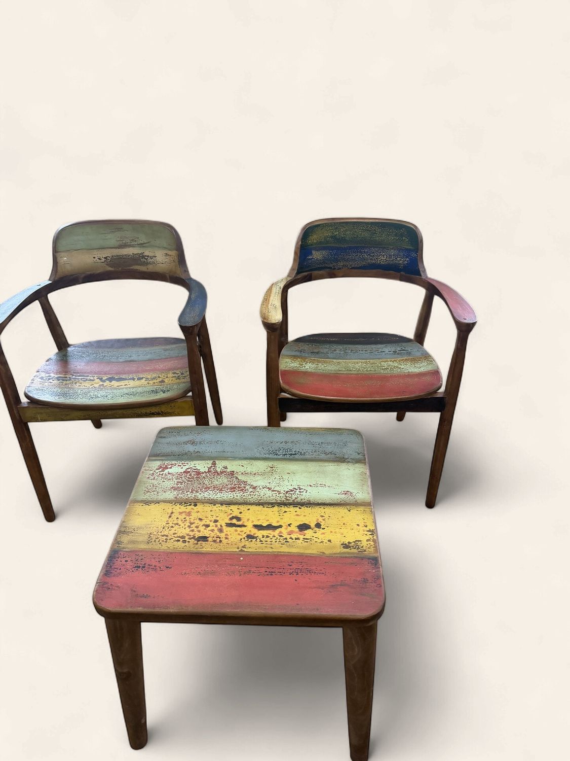 3 Piece Reclaimed Boat Setting Group