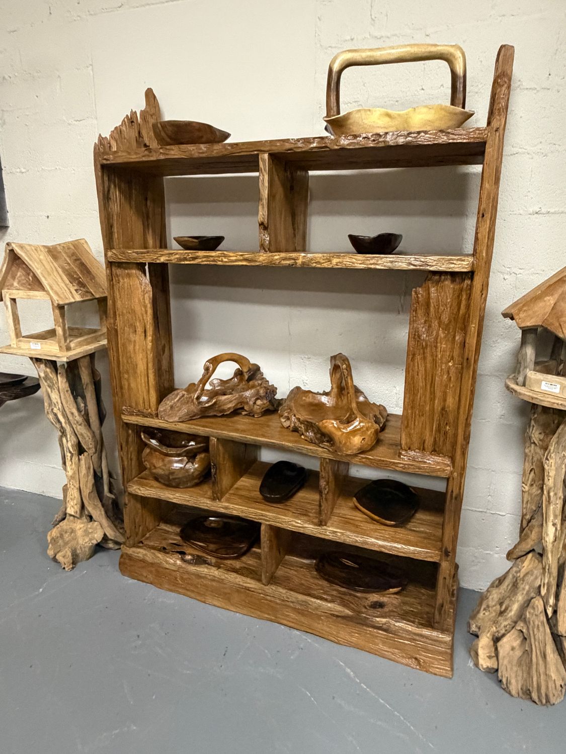 Handcrafted Reclaimed Teak Entertainment Center