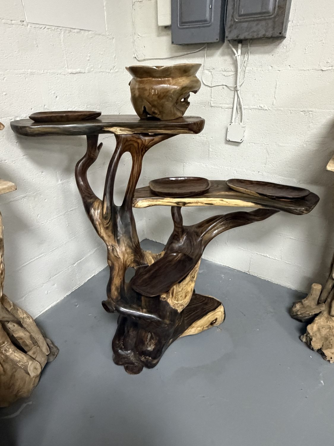 XL Sono Wood Root Display Stand