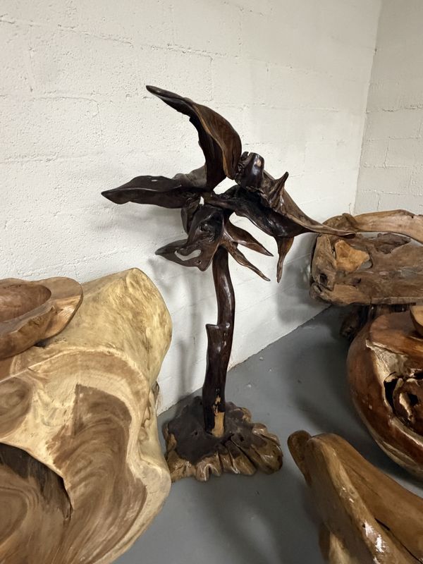 Sono Wood Flower Sculpture
