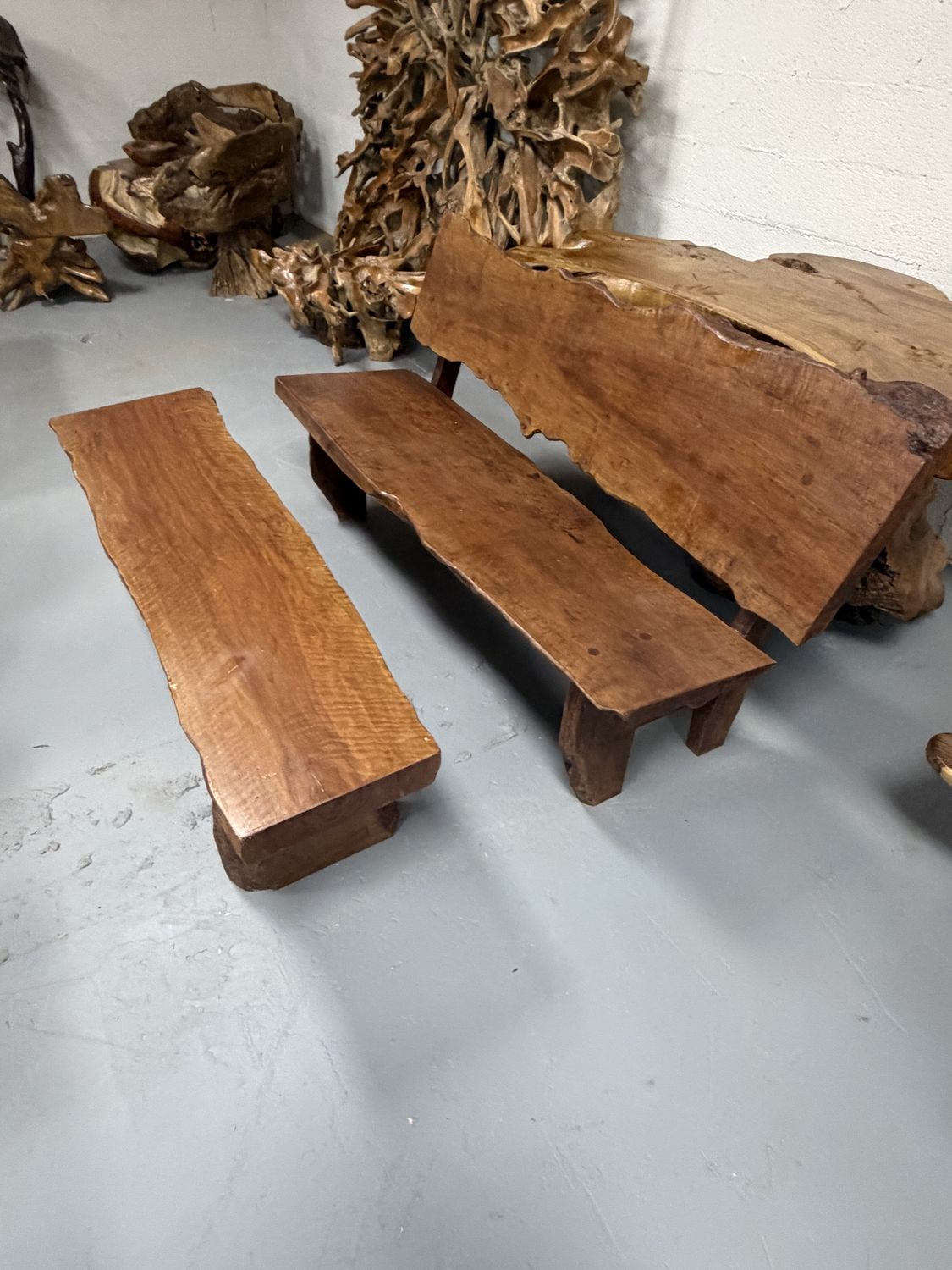 Lychee Bench with Back