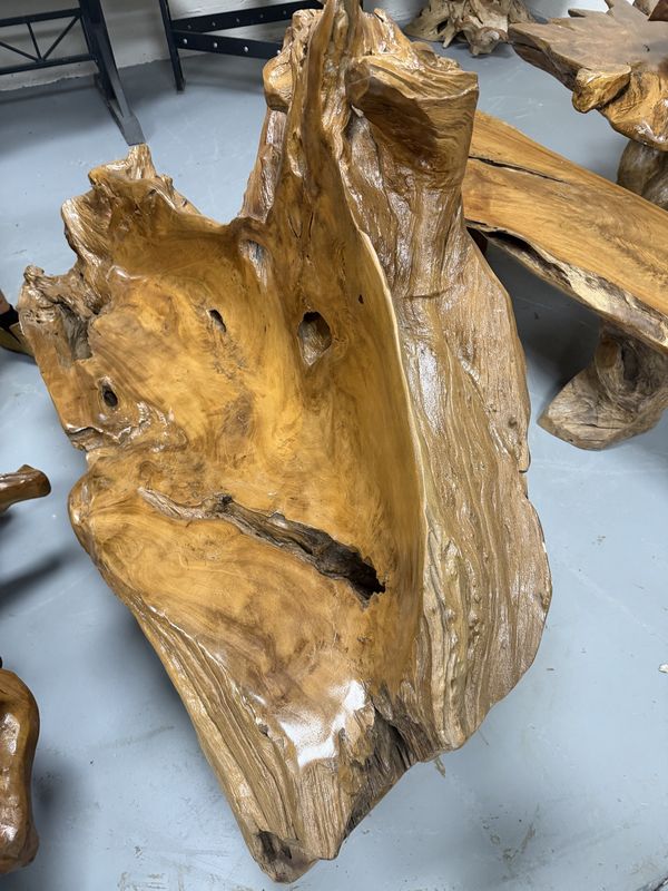 Teak Root Chairs with Back (Large)