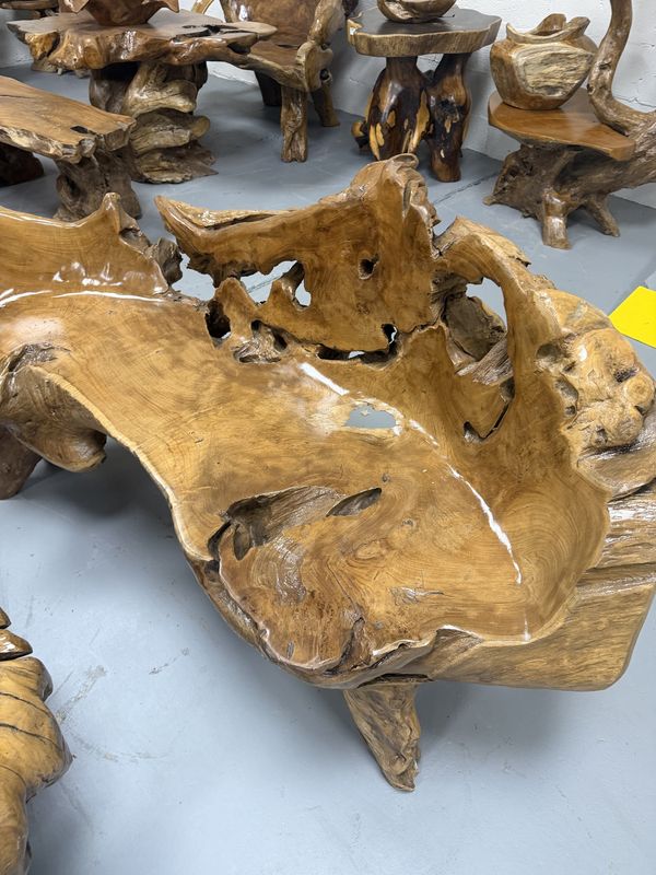 Teak Root Chairs with Back (XL)