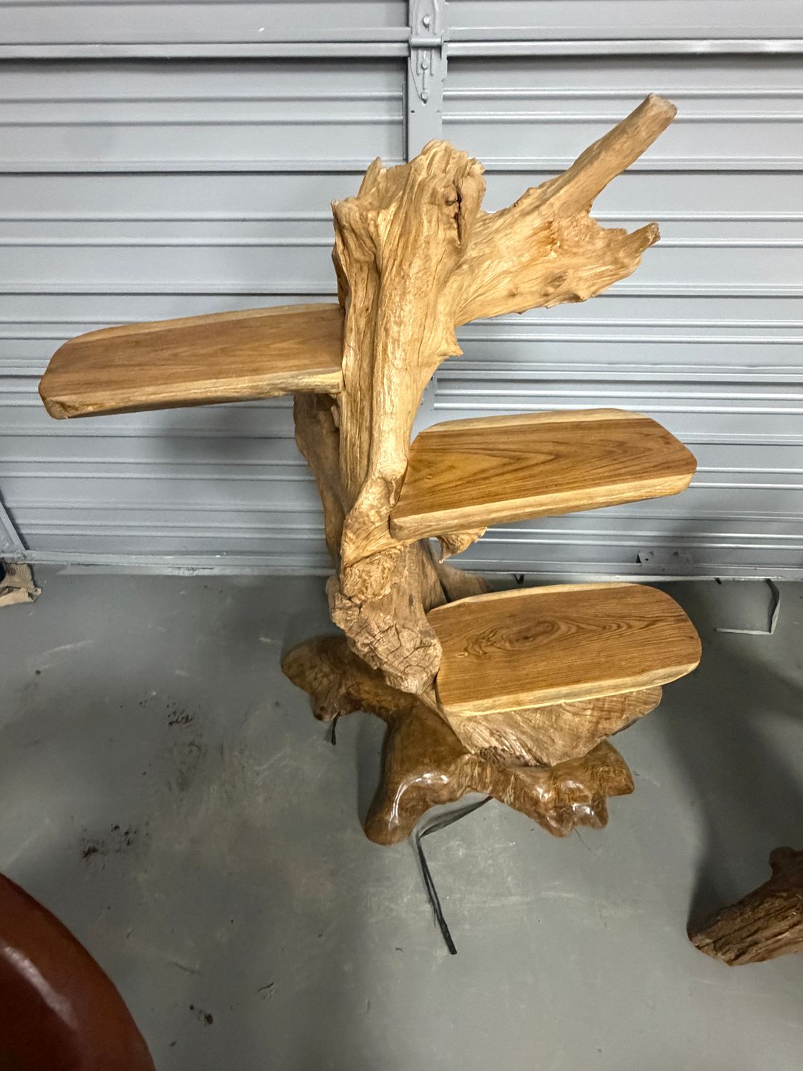 XL Teak Root 3-Shelf Display Stand