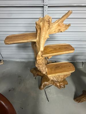 XL Teak Root 3-Shelf Display Stand