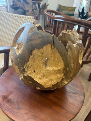 Natural Teak Root Sculptural Bowl – Large Natural Teak Root Sculptural Bowl – Large