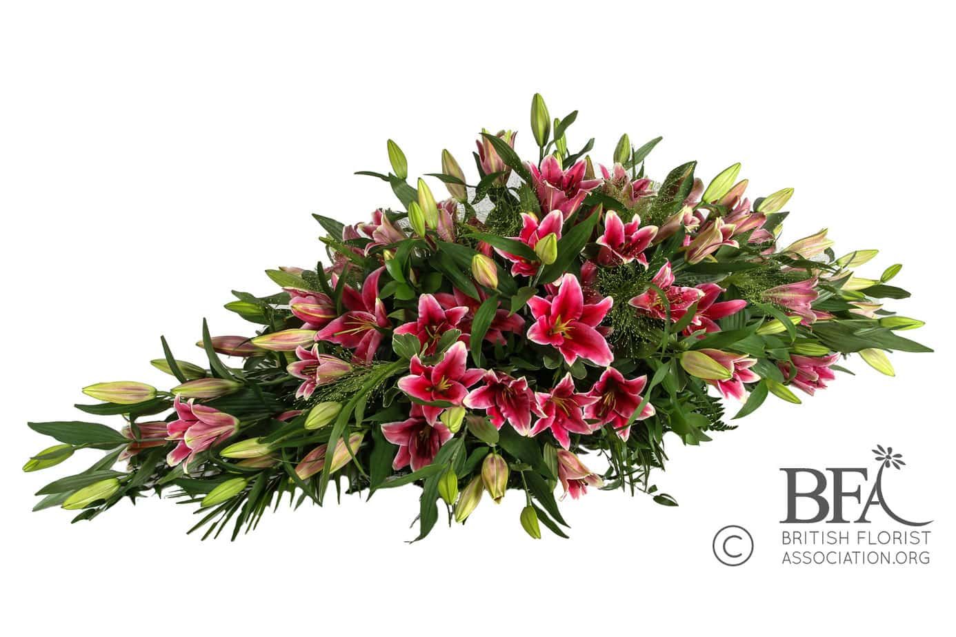 Pink Lilies and Roses Sheave