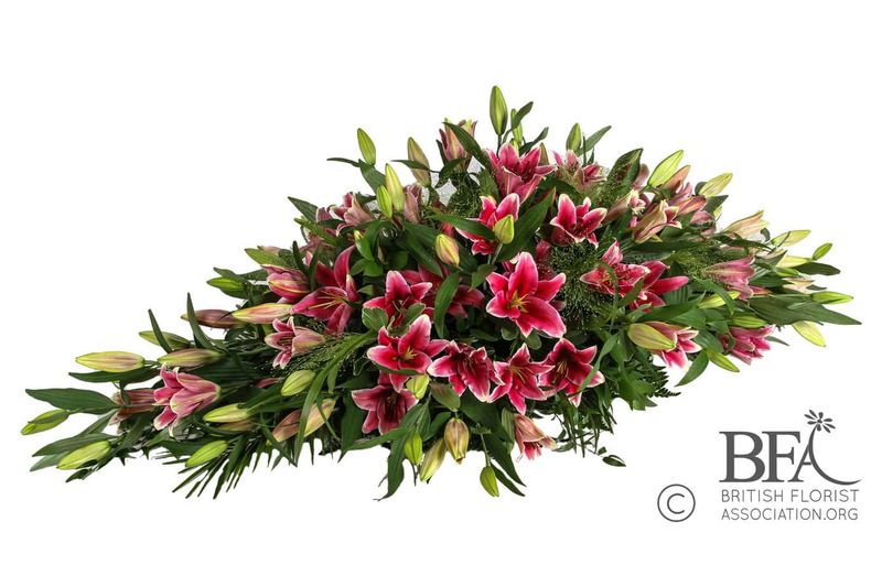 Pink Lilies and Roses Sheave