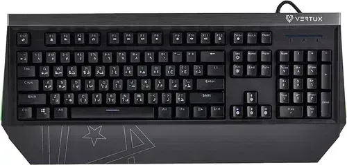 Vertux Tantalum Precision Pro Mechanical Gaming Keyboard | Gamers Keyboard | Ergonomic Wired Keyboard | Full-Size Gaming Keyboard | 100% Anti-Ghosting Keys | RGB Backlight Modes