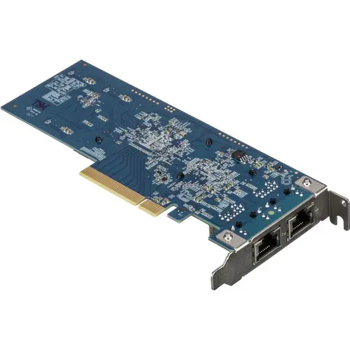 Synology E10G18-T2 Dual-Port 10GbE PCIe 3.0 x8 Adapter – 2x RJ-45, 20Gbps Aggregate, Jumbo Frame, TSO, Checksum Offload