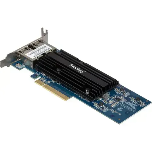 Synology E10G18-T2 Dual-Port 10GbE PCIe 3.0 x8 Adapter – 2x RJ-45, 20Gbps Aggregate, Jumbo Frame, TSO, Checksum Offload