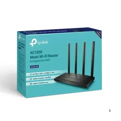 TP Link Archer C6 AC1200 Wireless MU-MIMO Gigabit Router