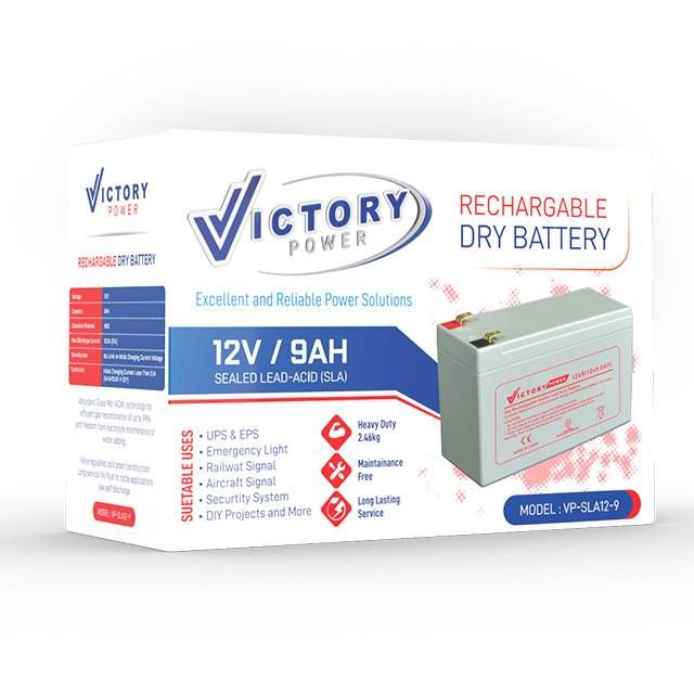 Victory Power [12V / 9AH] Rechargable Battery (SLA12-9)
