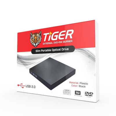 TIGER External USB 2.0 DVD-RW Writer