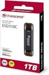 TRANSCEND 1TB, External SSD, ESD310C, USB 10Gbps, Type C/A , Black 1050MB/S SPEED