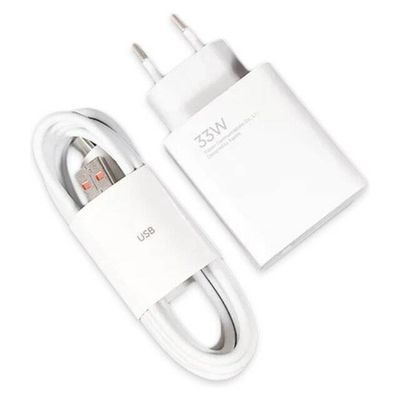 Xiaomi 33W Charger + Type-C Cable [Open Box] / (MDY-14-EL)