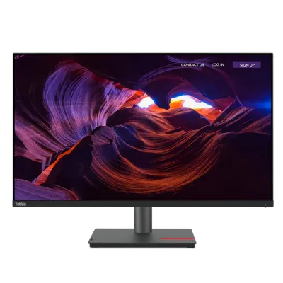 Lenovo ThinkVision P32p‑30 – 31.5″ UHD IPS Monitor, 3840×2160 @60 Hz, USB‑C/Thunderbolt 4 Hub, 100 W PD, 100% sRGB, Factory Calibrated, KVM