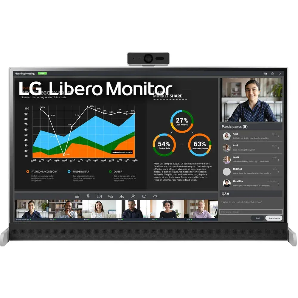 LG 27BQ70QC-S 27 1440p HDR Libero Monitor