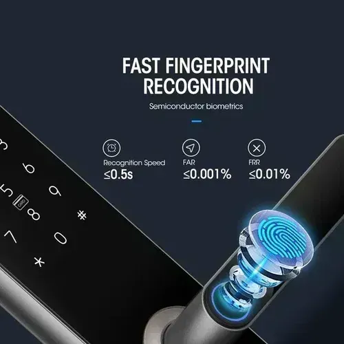 Locstar-A61 Wifi TTlock App Smart Door Lock Biometric Lock Fingerprint Door Handle Digital Keyless Lock