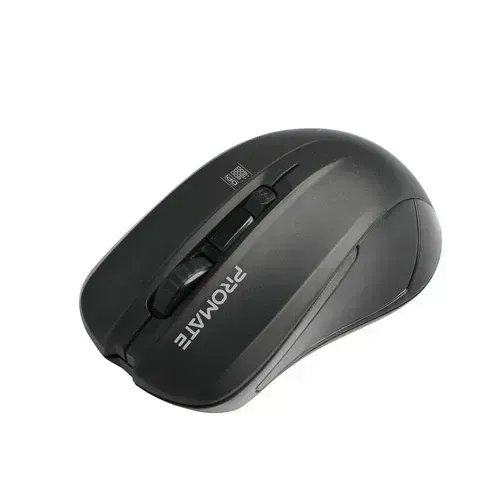 Promate Contour Ergonomic Wireless Mouse – 1600 DPI, 2.4GHz Connectivity, 7–10m Range, 1 x AA Battery