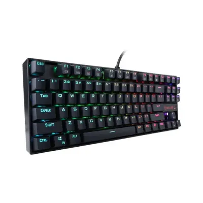Redragon K552 Kumara RGB 80% Mechanical, Wired TKL, Red Switches, Gaming Keyboard