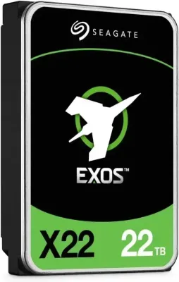 Seagate Exos X22 22TB Enterprise HDD – 3.5" SATA 6Gb/s, 7200 RPM, 512MB Cache, 285MB/s, CMR, Helium-Sealed, 2.5M MTBF