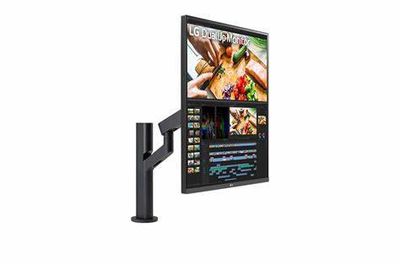 LG 28MQ780-B 28 Inch SDQHD (2560 x 2880) Nano IPS DualUp Monitor with Ergo Stand, DCI-P3 98% (Typ.) with HDR10, USB Type-C (90W PD) - Black