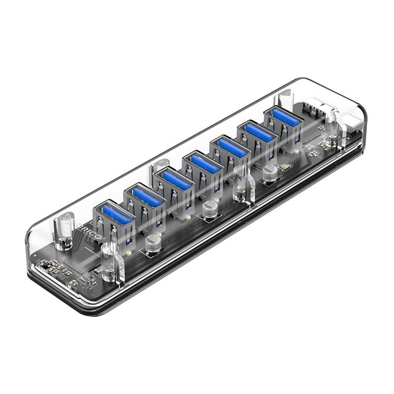 Orico Transparent USB3.0 Hub with 7 ports