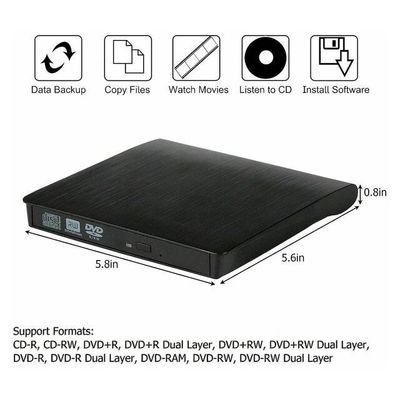 USB 3.0 External DVD-RW Writer