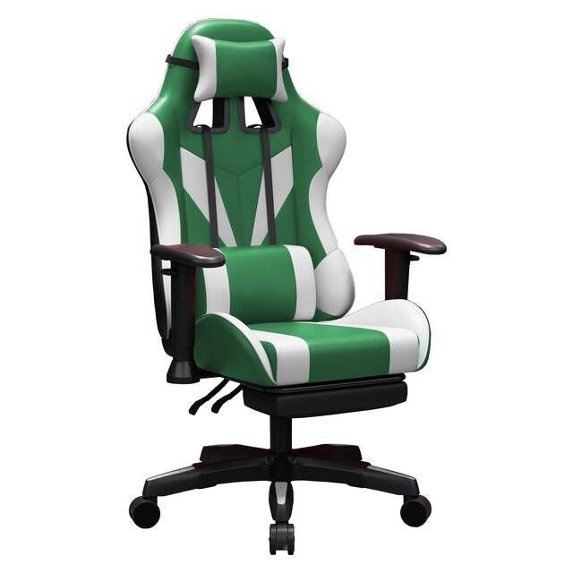 Raptor RGC-100 Gaming Chair (Green &amp; White)