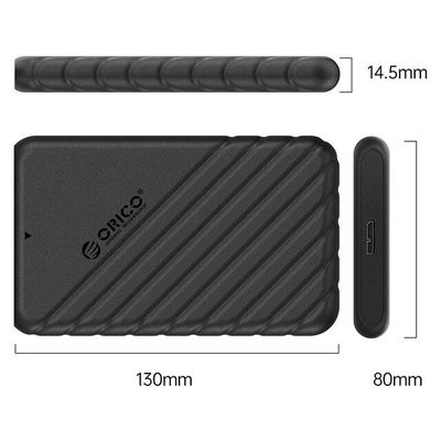 ORICO 2.5 Inch USB 3.0 Micro-B Hard Drive Enclosure - Model -25PW1-U3-BK