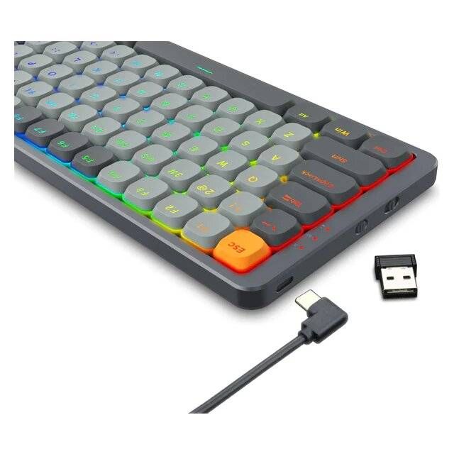 Redragon K652GG Pro Azure RGB Wireless Mechanical (2.4G/BT/Wired) Red SW [EN]