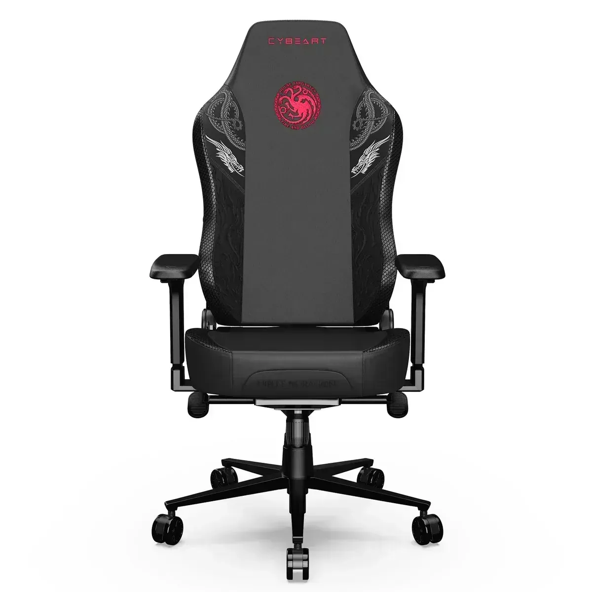 CYBEART | House Targaryen Gaming Chair - DC Comics | 4D Armrest | Inbuilt Lumbar Support | Supreme PU Leather, Ergonomic, Recline &amp; Tilt