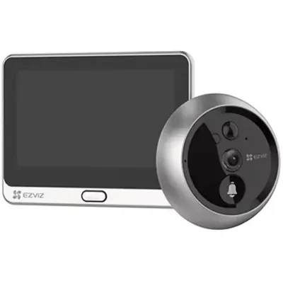 EZVIZ DP2 2K Wire-Free Peephole Doorbell with 4.3" Touchscreen, 2K Video, Smart Motion Detection, Two-Way Talk &amp; Night Vision