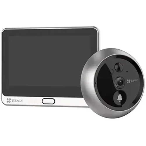 EZVIZ DP2 2K Wire-Free Peephole Doorbell with 4.3" Touchscreen, 2K Video, Smart Motion Detection, Two-Way Talk &amp; Night Vision