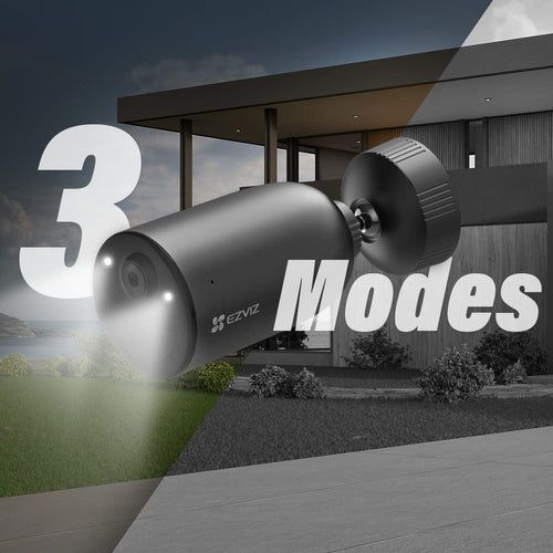 EZVIZ EB3 2K Battery-Powered Outdoor Security Camera, Color Night Vision, Smart Human Detection, 120-Day Battery, Alexa Compatible