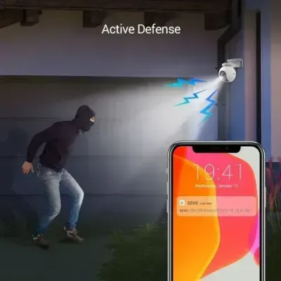 EZVIZ HB8 2K+ Battery-Powered Pan &amp; Tilt Wi-Fi Camera