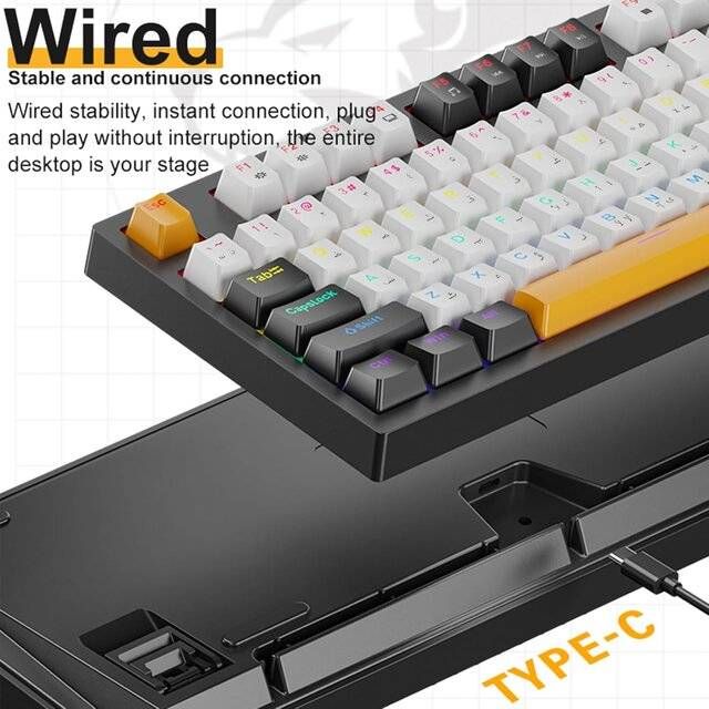 iMice GK100 Mechanical Keyboard [AR-EN] Red Switches