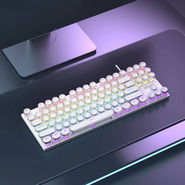 iMice GK800 Mechanical Keyboard [AR-EN] (White)