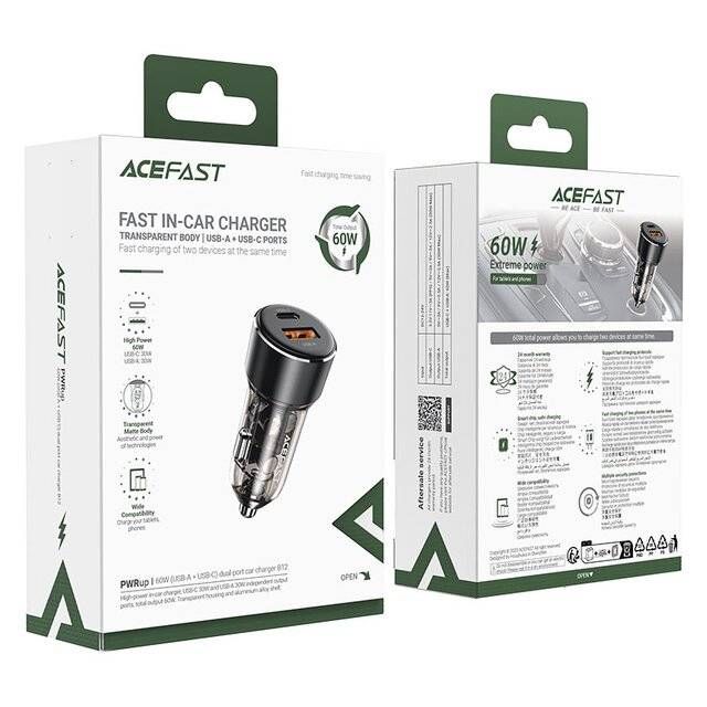 AceFast Car Charger 60W (B12) Cable