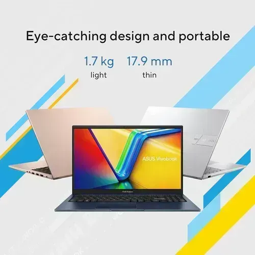 ASUS Vivobook Laptop X1504VA-NJ104 15.6" FHD - Core i5-1335U - 8GB RAM - 512GB SSD - Shared - WIN 10 PRO K(Cool Silver)