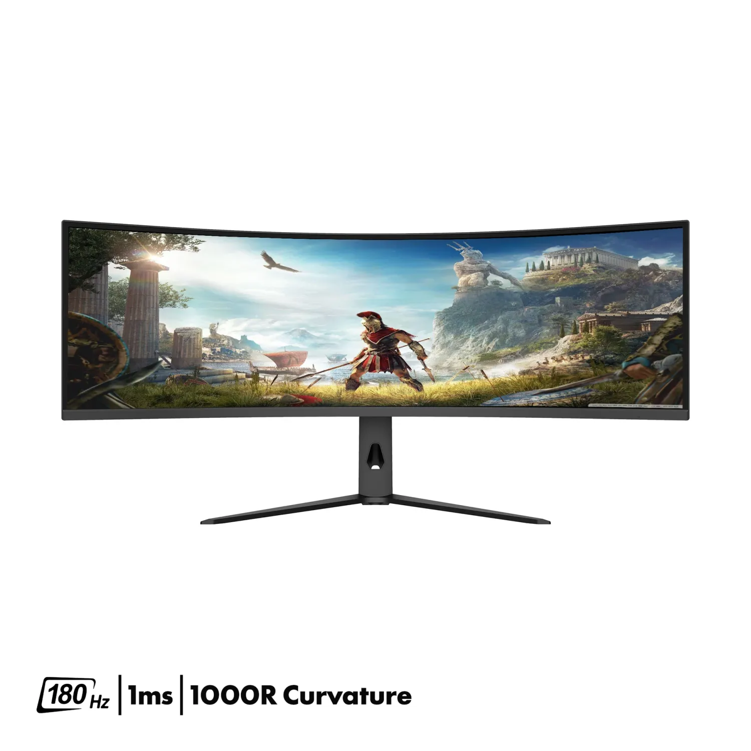 Avetron Q4966RVC 49" Dual QHD Curved Gaming Monitor, 5120×1440, 180Hz, 1ms Fast VA Panel, 1000R Curvature, 95% DCI-P3, USB-C 90W, HDMI &amp; DisplayPort