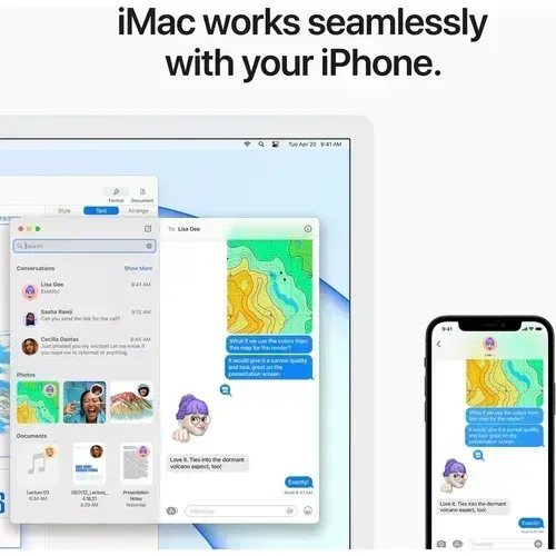 Apple 24" iMac with M1 8-Core CPU 8-Core GPU - 8GB RAM - 512GB SSD (Arabic)
