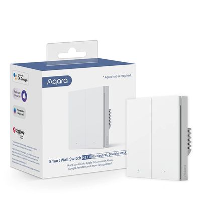 AQARA Smart Wall Switch D1 (No Neutral, Double Rocker)