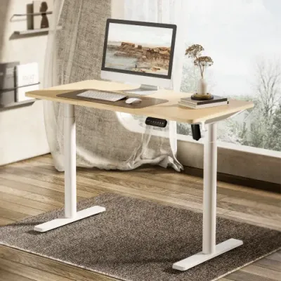 Avetron Electric Sit-Stand Desk Frame – 710-1190 mm Height, 84-130 cm Width Adjustable, 80 kg Load, Single Motor