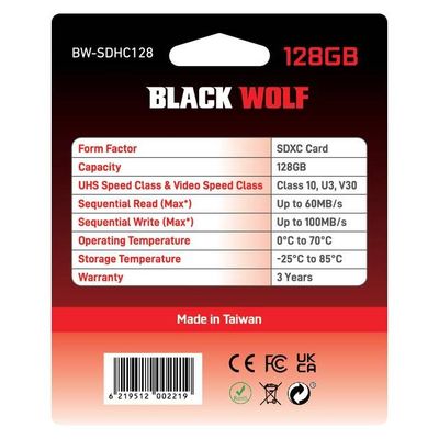 Black Wolf : SDXC Card (128GB)