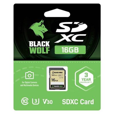 Black Wolf : SDXC Card (16GB)