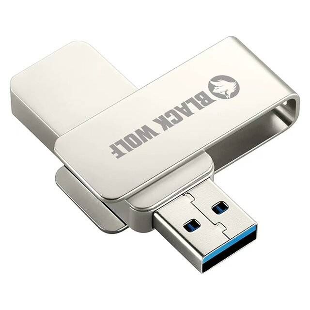 Black Wolf : USB Flash Drive (3.2 Gen 2) - 32GB